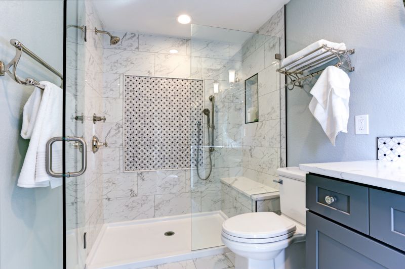 Elegant Shower with Tile Accents