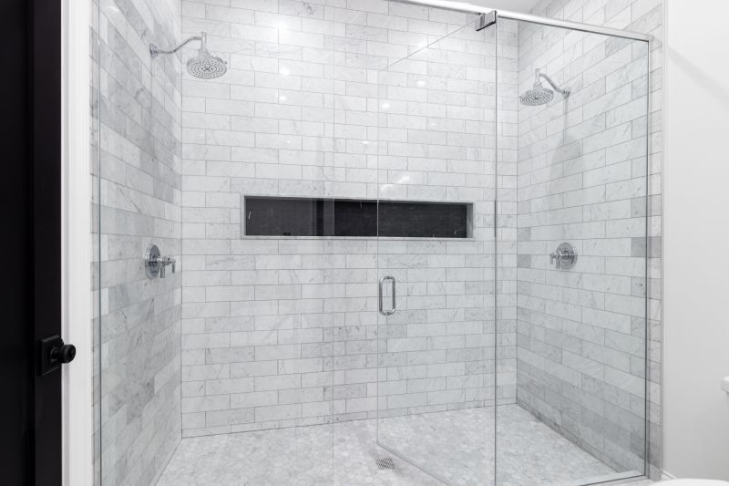 Small Shower with Sliding Doors